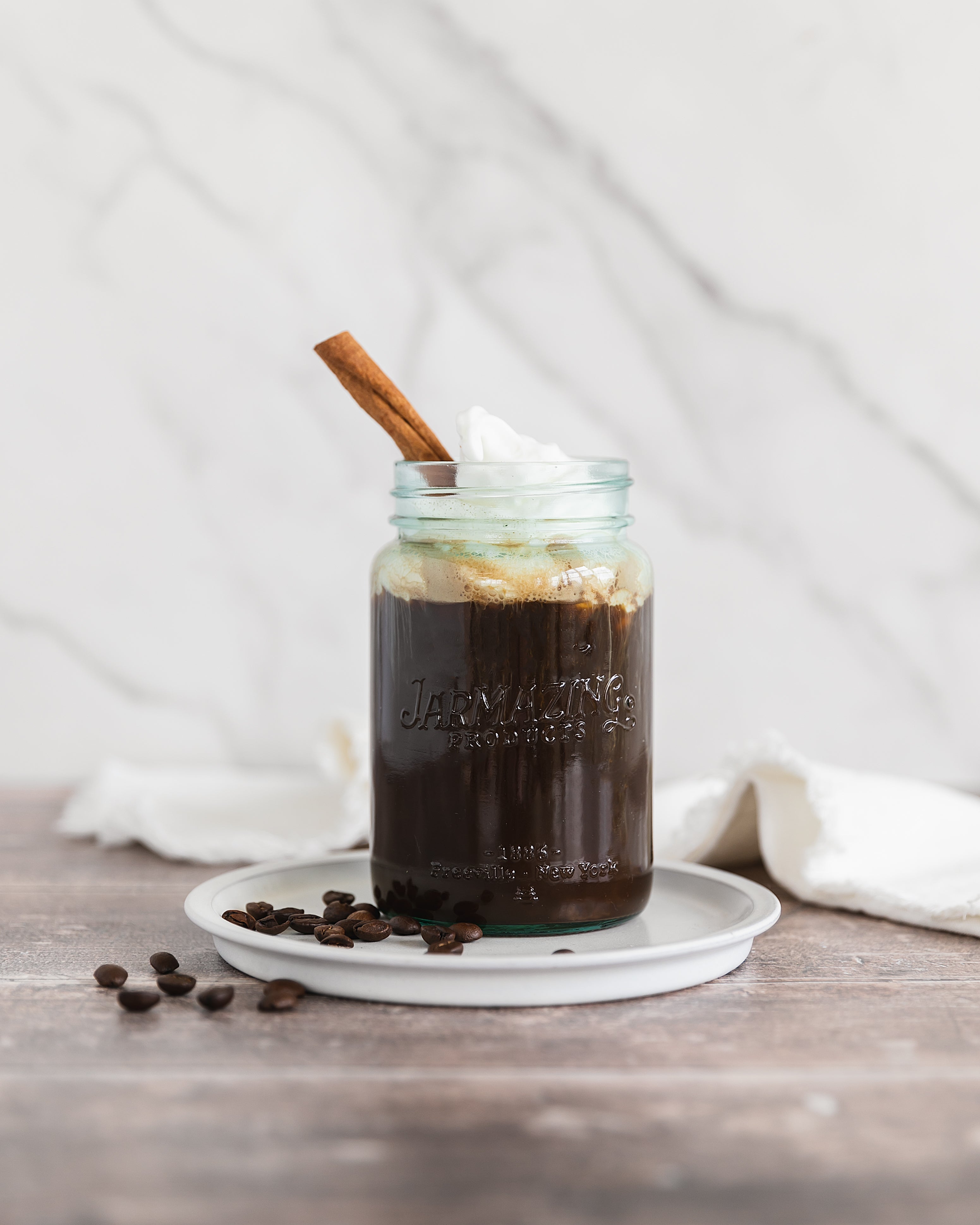 Vintage Blue Recycled Glass Mason Jars - 16 oz - Regular Mouth - Six-Pack